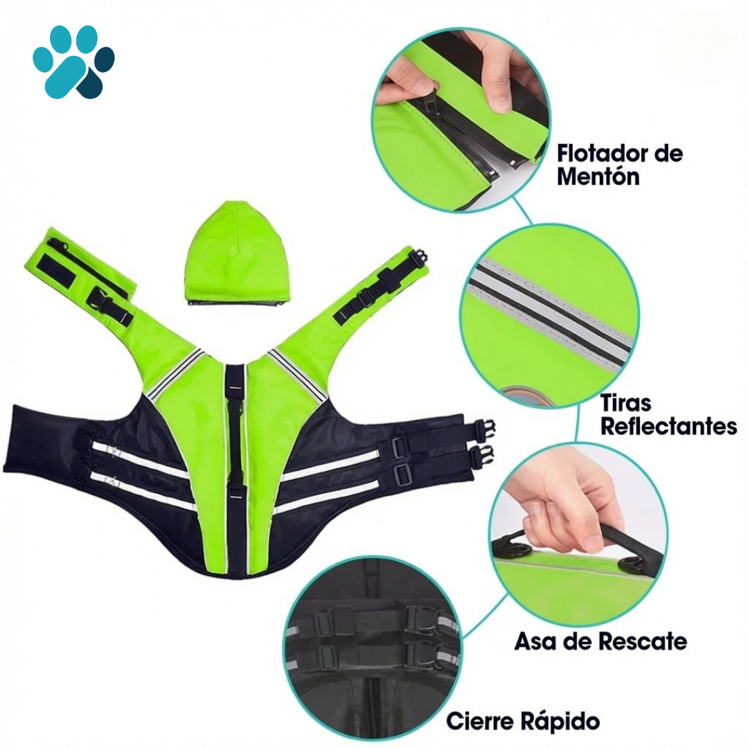 Chaleco Antihundimiento con Reposacabezas